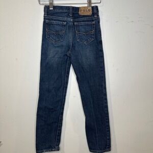 Preppy Kids Polo Ralph Lauren Dark Straight Leg Denim Jeans 7‎ Adjustable Waist